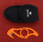 Buck 0499ORG 499 Paklite Guthook Orange Traction Cerakote Knife Lot#BU-418