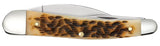 Case 30094 Seahorse Whittler Knife Carbon Steel Amber Jig Bone 6355WH CS