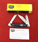 Buck 0301BLK 301  Stockman Knife 2011 Smooth Black Delrin USA 301-54