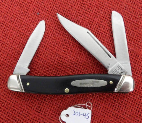 Buck 0301 301 Stockman 1966 First Model Pocket Knife Grooved Bolsters Lot#301-45