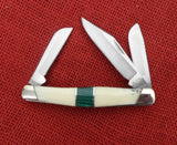 Buck 0301BNSSP 301 Stockman Knife Bone & Malachite 2008 USA 301-53