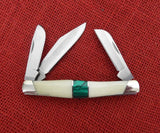 Buck 0301BNSSP 301 Stockman Knife Bone & Malachite 2008 USA 301-53