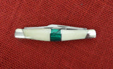 Buck 0301BNSSP 301 Stockman Knife Bone & Malachite 2008 USA 301-53