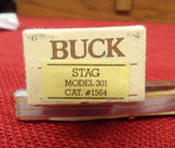 Buck 0301 301 Stockman Knife Gorgeous Red Stag 425M USA 1989 Lot#301-47