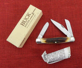 Buck 0301 301 Stockman Knife Gorgeous Red Stag 425M USA 1989 Lot#301-47