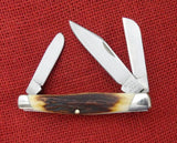 Buck 0301 301 Stockman Knife Gorgeous Red Stag 425M USA 1989 Lot#301-47