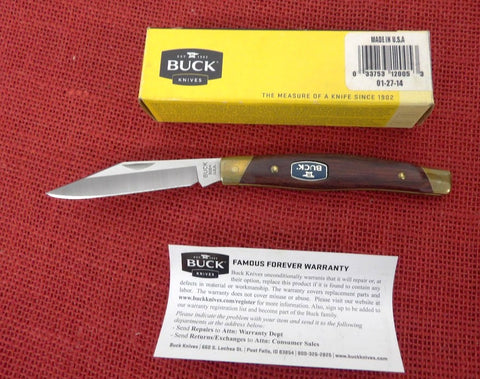 Buck 0302RWS 302 Solitaire Knife Rosewood Handle USA 2014 Lot#302-11