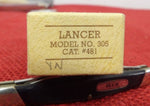 Buck 0305 305 Lancer Pocket Knife Large BUCK Shield 425M Improved Steel USA w/ BOX 1988 Lot#305-13