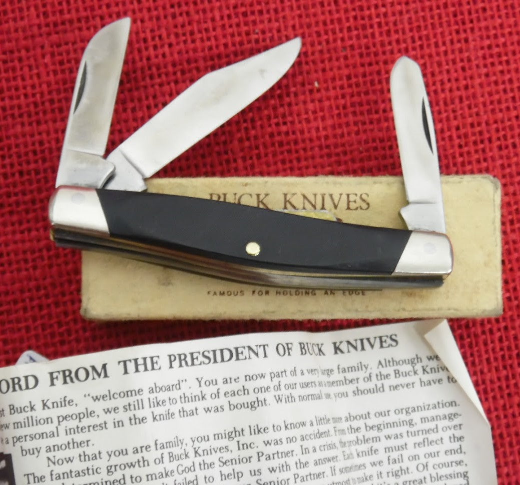 Buck 0303 303 Cadet Pocket Knife Camillus Made 1974-1985 Pre Date Code ...
