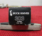 Buck 0303 303BKS Cadet Pocket Knife USA 1996 Stockman 3 1/4" Slip Joint 0303BKS Lot#303-55