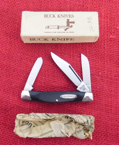 Buck 0303 303 Cadet Pocket Knife Hubbard Shield Camillus Made 1974-1985 Pre Date Code USA Long Nail Pull Lot#303-56