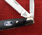 Buck 0303 303 Cadet 2011 Smooth Black Wood Handle Knife Lot#303-61