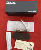 Buck 0303IQSBT 303 Cadet Pocket Knife Ironwood w/ Feather Quill Inlay Bob Timberlake USA Made Lot#303-63