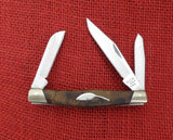 Buck 0303IQSBT 303 Cadet Pocket Knife Ironwood w/ Feather Quill Inlay Bob Timberlake USA Made Lot#303-63