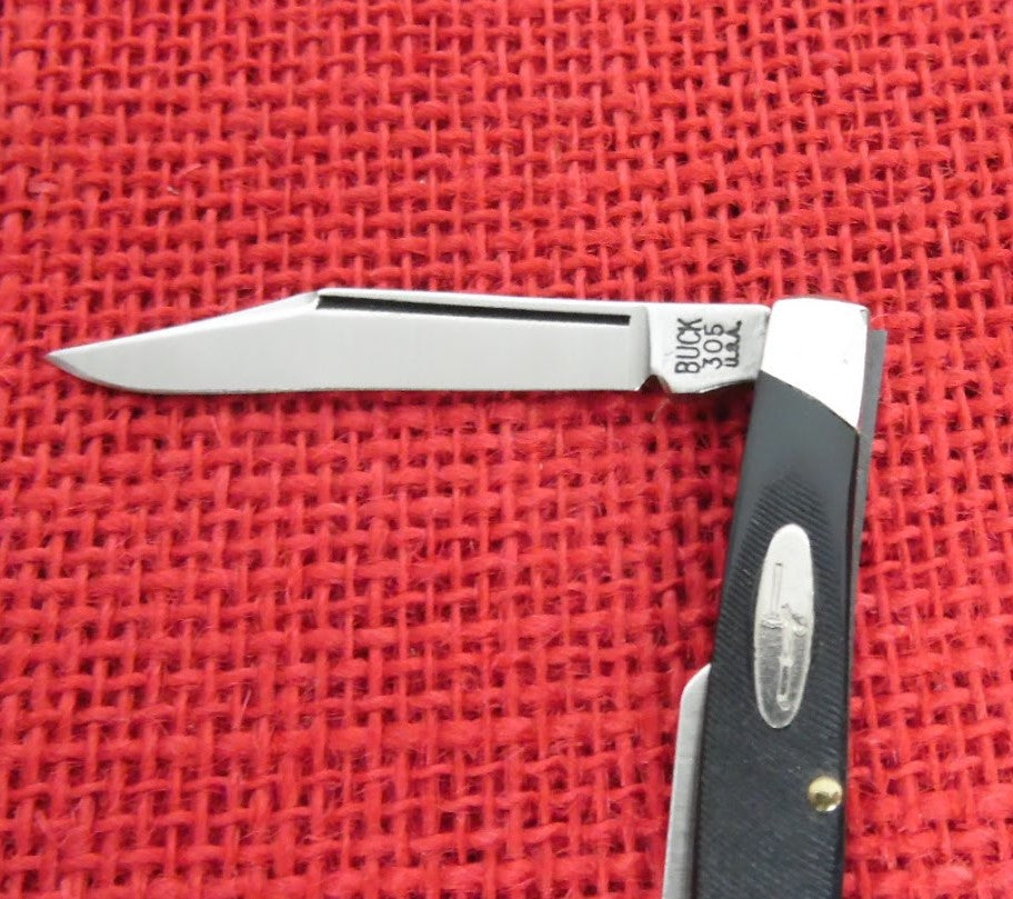 Buck 0305 305 Lancer Pocket Knife 1974-1985 Long Nail Pull 2 Scale