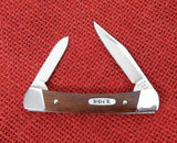 Buck 0709 709 Yearling Pocket Knife Discontinued USA 1980's Wood Handle Script Shield 425M Lot#709-9