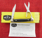 Buck 0306GYM 306GYM 306 Lancer (305) Scissors Charcoal Gray Wood Knife USA 2011 New in Box Like Duet RARE Lot#306-4