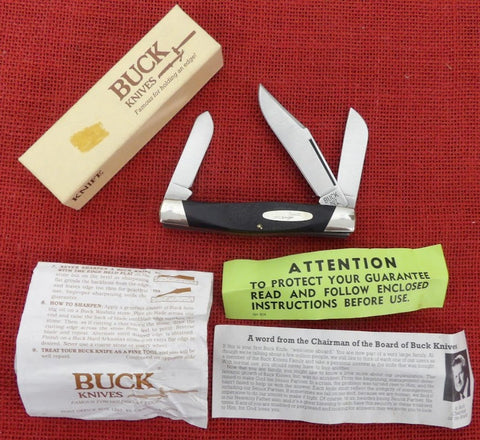 Buck 0307 307 Wrangler Large Pocket Knife Paperwork Lot#307-16