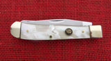 Hen & Rooster Knife 312-MOP Trapper 4 1/8" Pearl New Bertram Cutlery