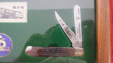 Buck 0312 312BB Mini Trapper 614 C&O Cheasapeake & Ohio Railroad Knife Brown Bone Handle USA Lot#312-5