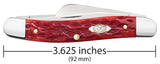 Case 31951 Medium Stockman Carbon Steel Dark Red Jig Bone Knife 6318 CS USA Made