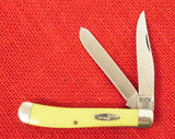 Buck 0329YW 329 Trapper Yellow Pocket Knife USA Made NEW in BOX Lot#329-1