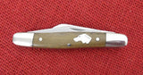 Ka-Bar  Knife 02-3313 Dog's Head Stockman 4" Closed Chestnut Handles USA