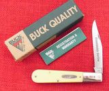 Buck 0331YW 331 Large Granddaddy Barlow Yellow Sawcut Delrin 1997 USA RARE  Lot#BU-332