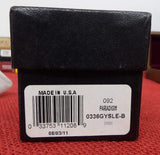 Buck 0336GYSLE 336 Paradigm Damascus Charcoal Wood Paul BOS USA 2001 #92/100 Lot#BU-459