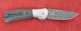 Buck 0336GYSLE 336 Paradigm Damascus Charcoal Wood Paul BOS USA 2001 #92/100 Lot#BU-459