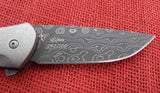 Buck 0336GYSLE 336 Paradigm Damascus Charcoal Wood Paul BOS USA 2001 #92/100 Lot#BU-459