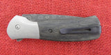Buck 0336GYSLE 336 Paradigm Damascus Charcoal Wood Paul BOS USA 2001 #92/100 Lot#BU-459