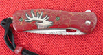 Buck 0340YISLE  340 David Yellowhorse "Bull Elk" Vantage Folding Knife 2011 #72/250 Gold Web Bloody Jasper Lot#SB-340YWH