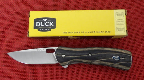 Buck 0345GYSWM 345 Vantage Select Knife Gray Dymondwood Handle 420HC Lot#BU-374