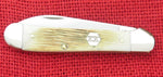 Case 36727 Copperhead 3 7/8" Closed Pocket Knife Single Blade Wharncliffe Burnt Natural Cream Bone 2021 USA 6249W