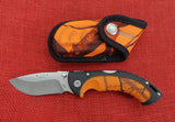 Buck 0395CMS9 395 Folding Omni Hunter 10 Pt Orange Camo 2012 USA BU-638