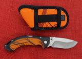 Buck 0395CMS9 395 Folding Omni Hunter 10 Pt Orange Camo 2012 USA BU-638