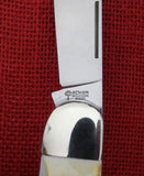 Boker 114021S Stag Folding Hunter Duo 2 Blade Knife w/ Saw Double Lockback Germany 440C