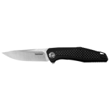 Kershaw 4037 Atomos KVT Ball Bearing Flipper Knife G10/Carbon Fiber Overlay Dmitry Sinkevich