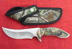 Buck 0406CM 406 Kalinga Realtree Camo GRN Handle 420HC Upswept Hunting Knife USA 2007 Lot#406-4