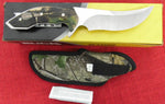 Buck 0406CM 406 Kalinga Realtree Camo GRN Handle 420HC Upswept Hunting Knife USA 2007 Lot#406-4