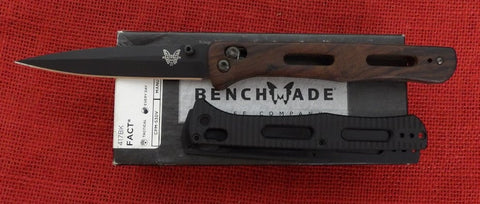 Benchmade Knife 417BK 417 Fact Shinola Detroit Wood Handle Black Blade USA 2019