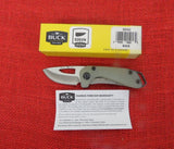 Buck 0417GRS 417 Budgie Compact Knife S35VN Green Natural G10/ Stainless USA BU-533