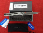 Benchmade Knife 417GY-1901 417 Fact 2019 Shot Show Limited Edition Silver Twill G10 S30V Axis Lock