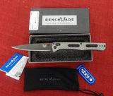 Benchmade Knife 417GY-1901 417 Fact 2019 Shot Show Limited Edition Silver Twill G10 S30V Axis Lock