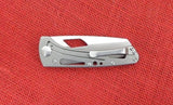 Buck 0418RDS2 418 Vertex Knife Red Frame Lock Wharncliffe USA 2017 BU-503