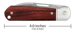 Case 42229 Highbanks 20CV Slip Joint Knife Modified Wharncliff Smooth Rosewood