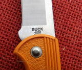 Buck 0422 422 Bucklite Knife Orange Lightweight w/ Sheath 2011 USA LT-67