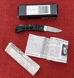 Buck 0425BK 425 MiniBuck Small Lightweight Pocket Knife Black Handle USA Made 1994 Lot#LT-58