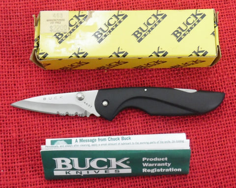 Buck 0463 463-BKFX Access 2.25 Folding Knife USA 2003 Partially Serrated NOS Lot#BU-223